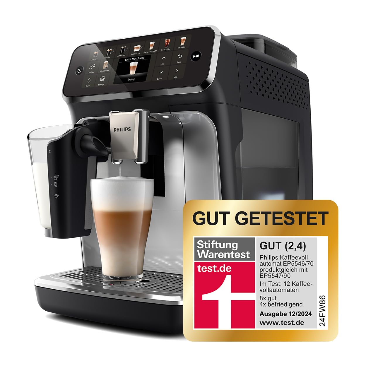 Philips Serie 5500 Kaffeevollautomat – LatteGo Milchsystem